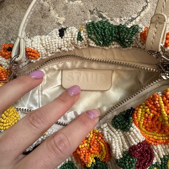 STAUD Fruit Salad Multicolor Beaded Shoulder Bag - Picture 7 of 8